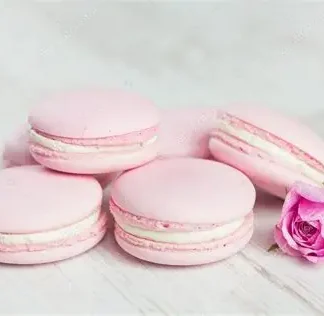 macaron rose